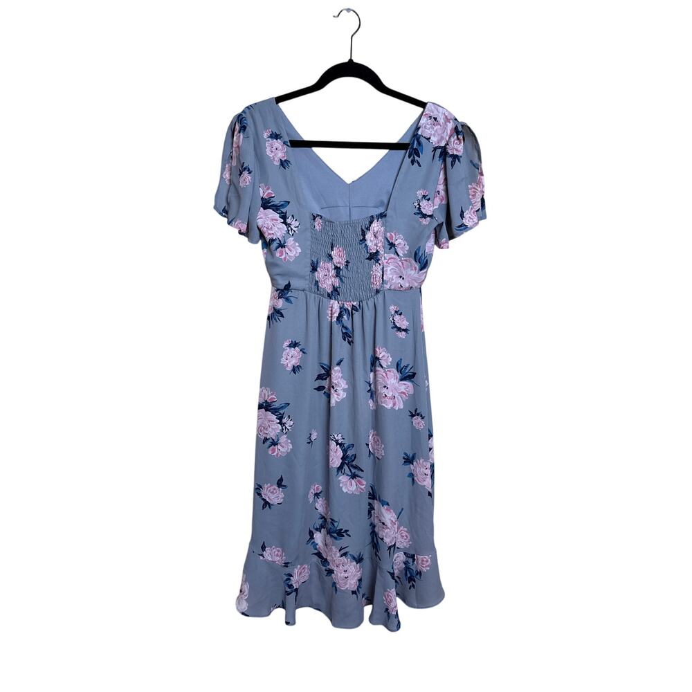 Gray Candies Dress with Pink Flowers - Picture 4 of 6